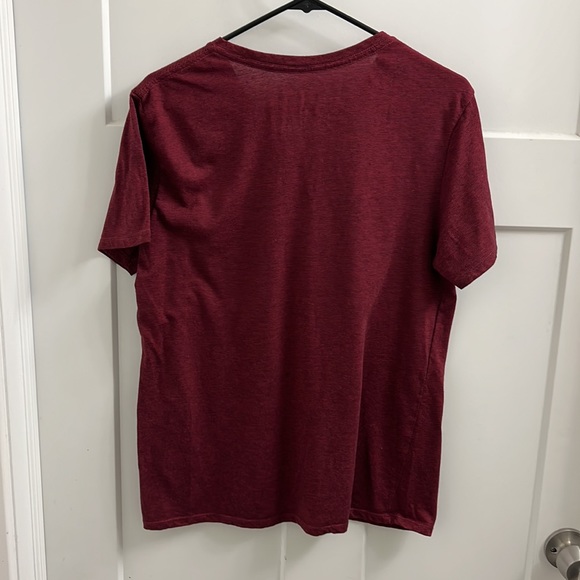 On the Byas Dark Red Striped Shirt - Picture 2 of 4